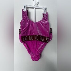 Pink RAD velvet two piece